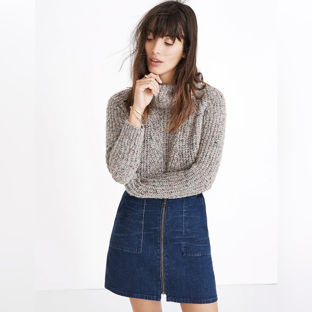 Madewell Blue Denim Mini Skirt